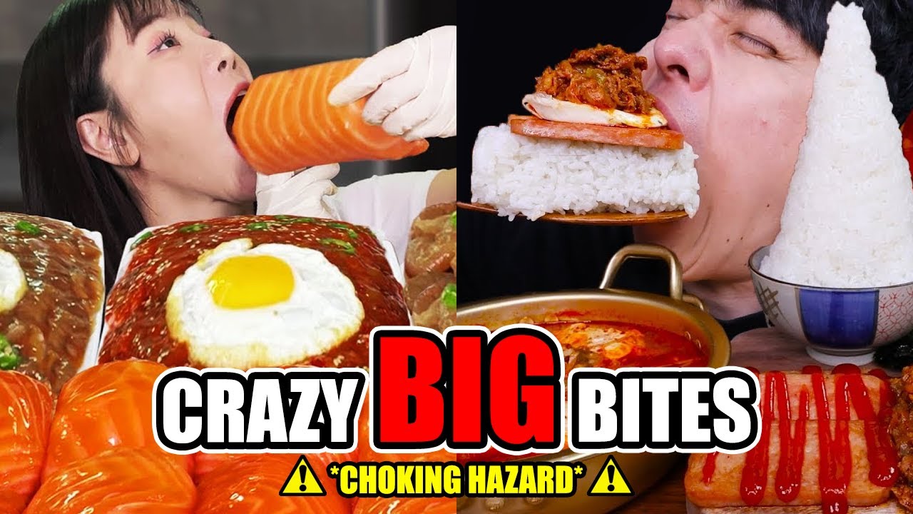 Mukbangers take THE BIGGEST BITES
