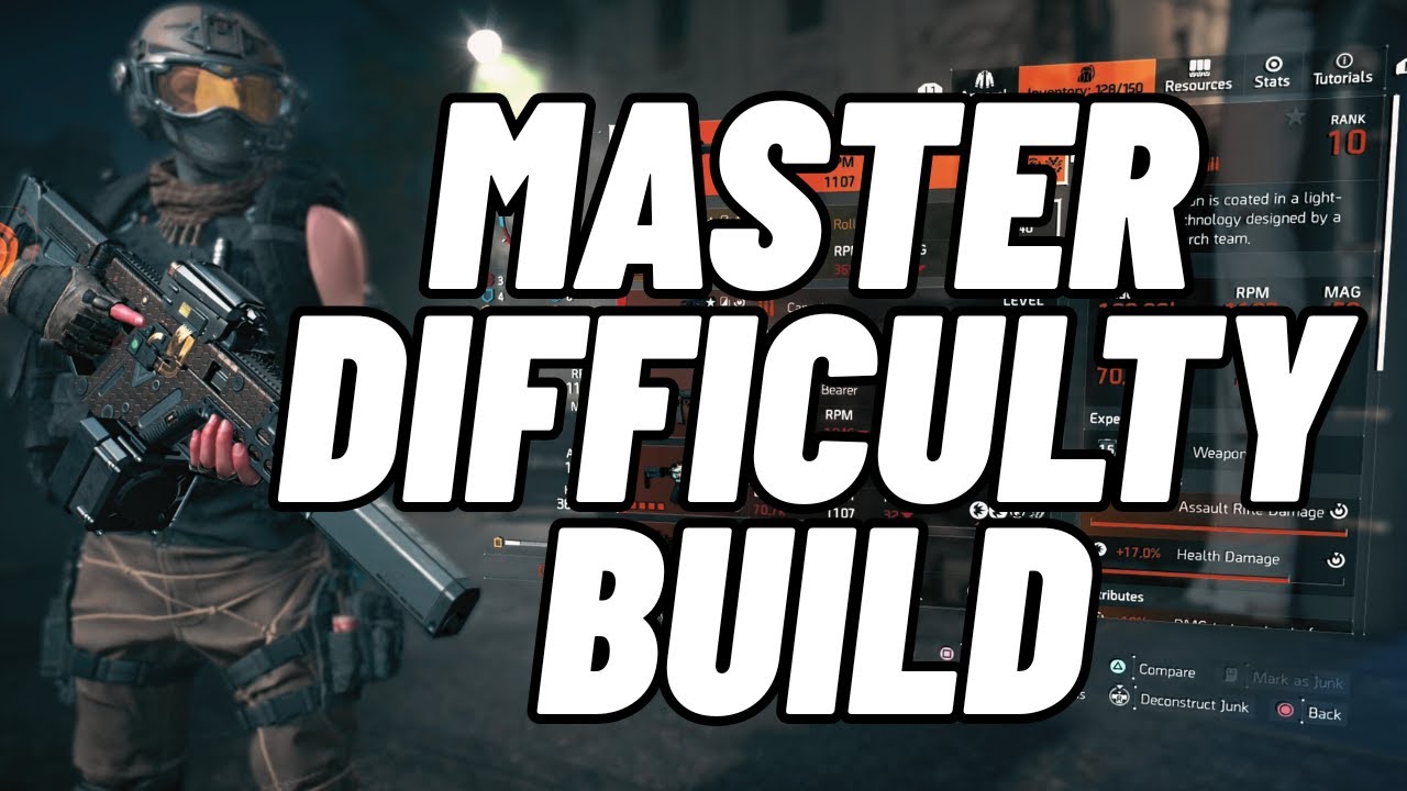 MASTER DIFFICULTY SOLO RUN AND BUILD - 