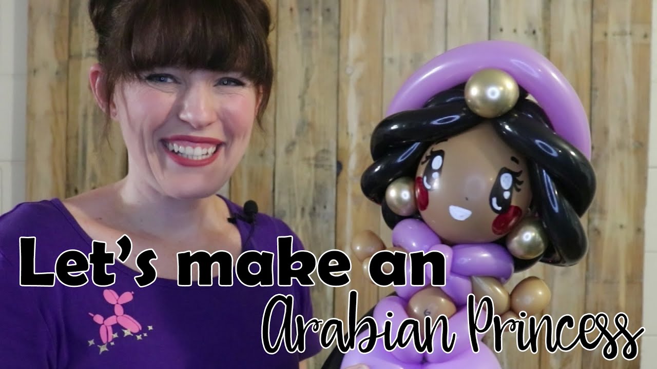 HOW TO MAKE PRINCESS JASMINE // A Balloon Twisting Tutorial