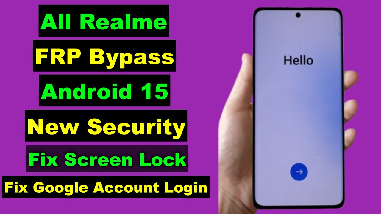 Realme FRP Bypass Android 15 | Realme FRP Unlock Android 15 | Fix Screen Lock & Google Account Login
