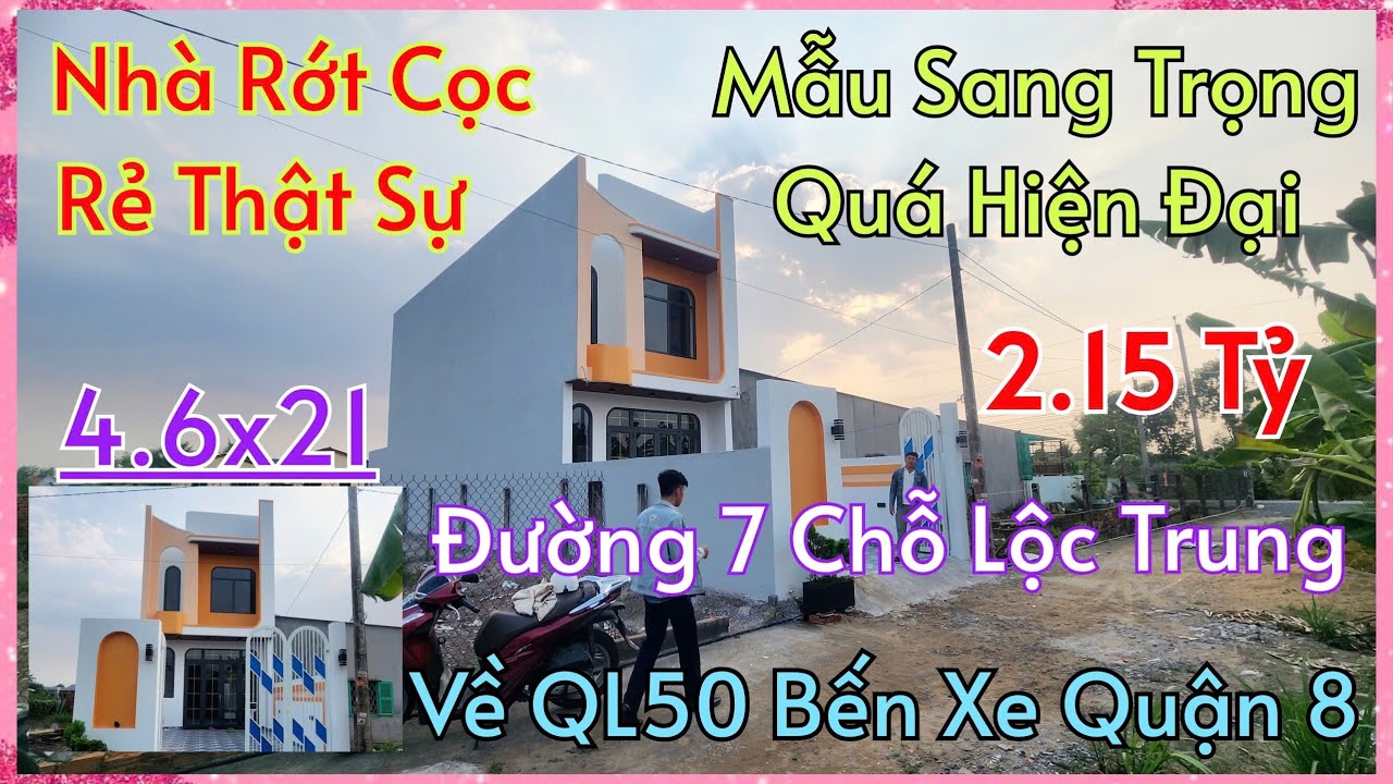 Rẻ Giật Mình_Nhà Bán Đúng 2,15 Tỷ (4,6x21) Mặt Tiền Lộc Trung Thông Về QL50 Bến Xe Quận 8