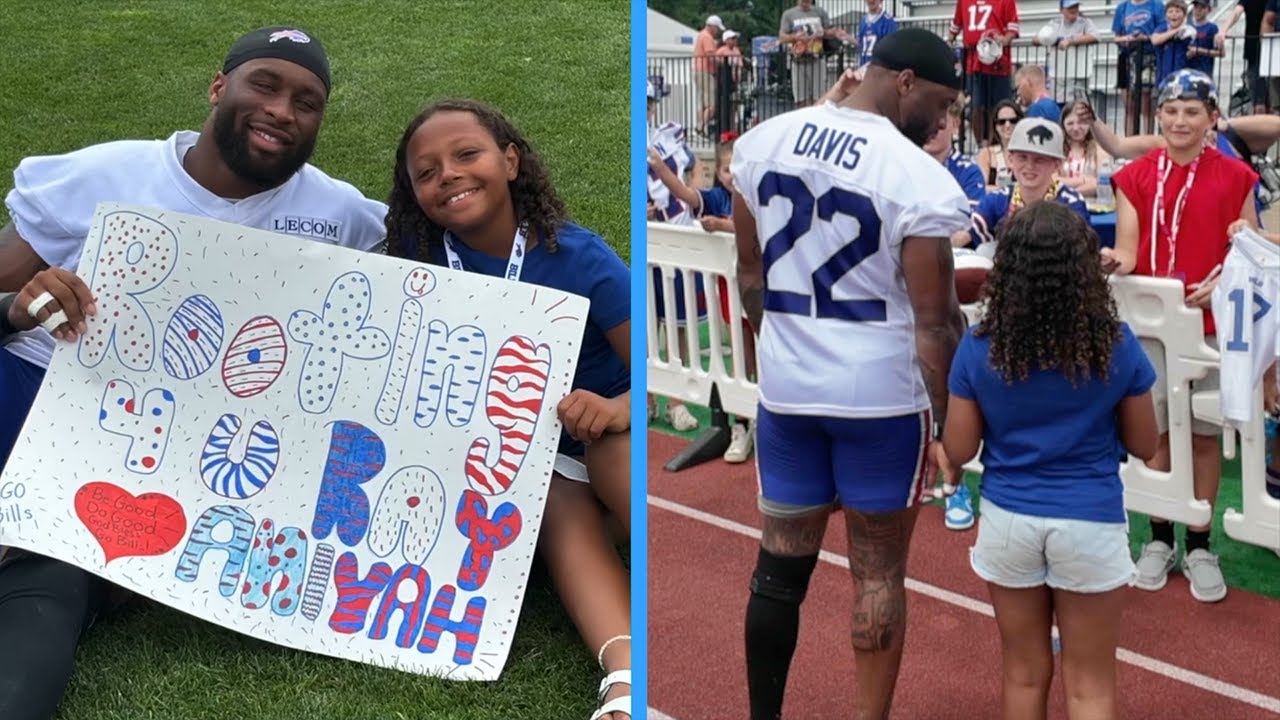 'He's my bestie': Buffalo Bills RB Ray Davis and 9-year-old Aniyah share a special bond