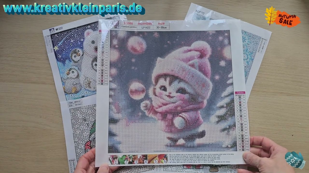🆕️ Diamond Painting 💎 Kreativ Klein-Paris 🗼 Ich läute die Winter- und Weihnachtssaison ein ☃️🎄