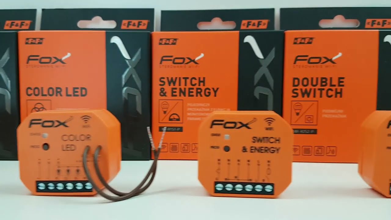 FOX -  system sterowania automatyką domową WiFi, Bluetooth - rodzaje sterownik&oacute;w.
