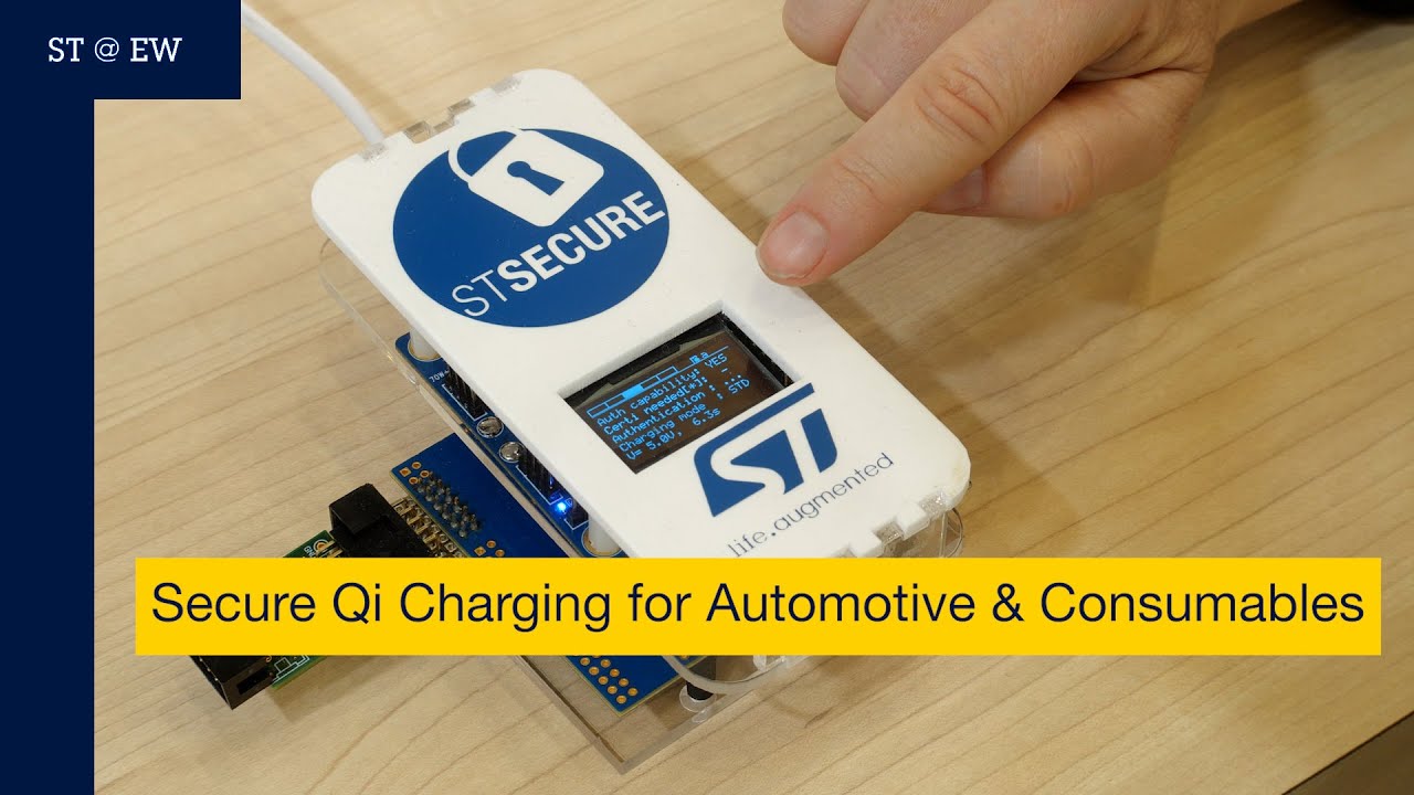 ST @EW2023: Secure Qi Charging for Automotive & Consumables