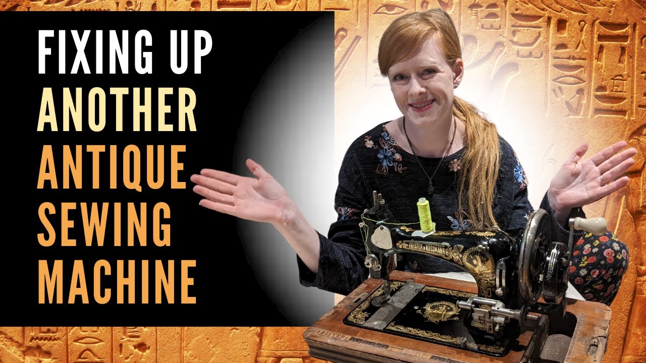 UNBOXING and Cleaning An Antique FRISTER & ROSSMAN Sewing Machine - Made In 1919 Germany