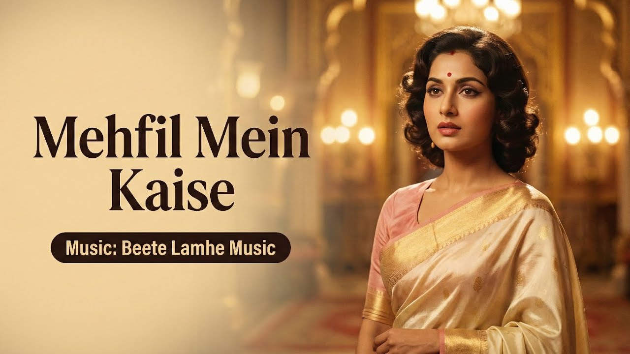 Mehfil Mein Kaise | 60s 70s Romantic Rain Song | Retro Love Song | Beete Lamhe Music