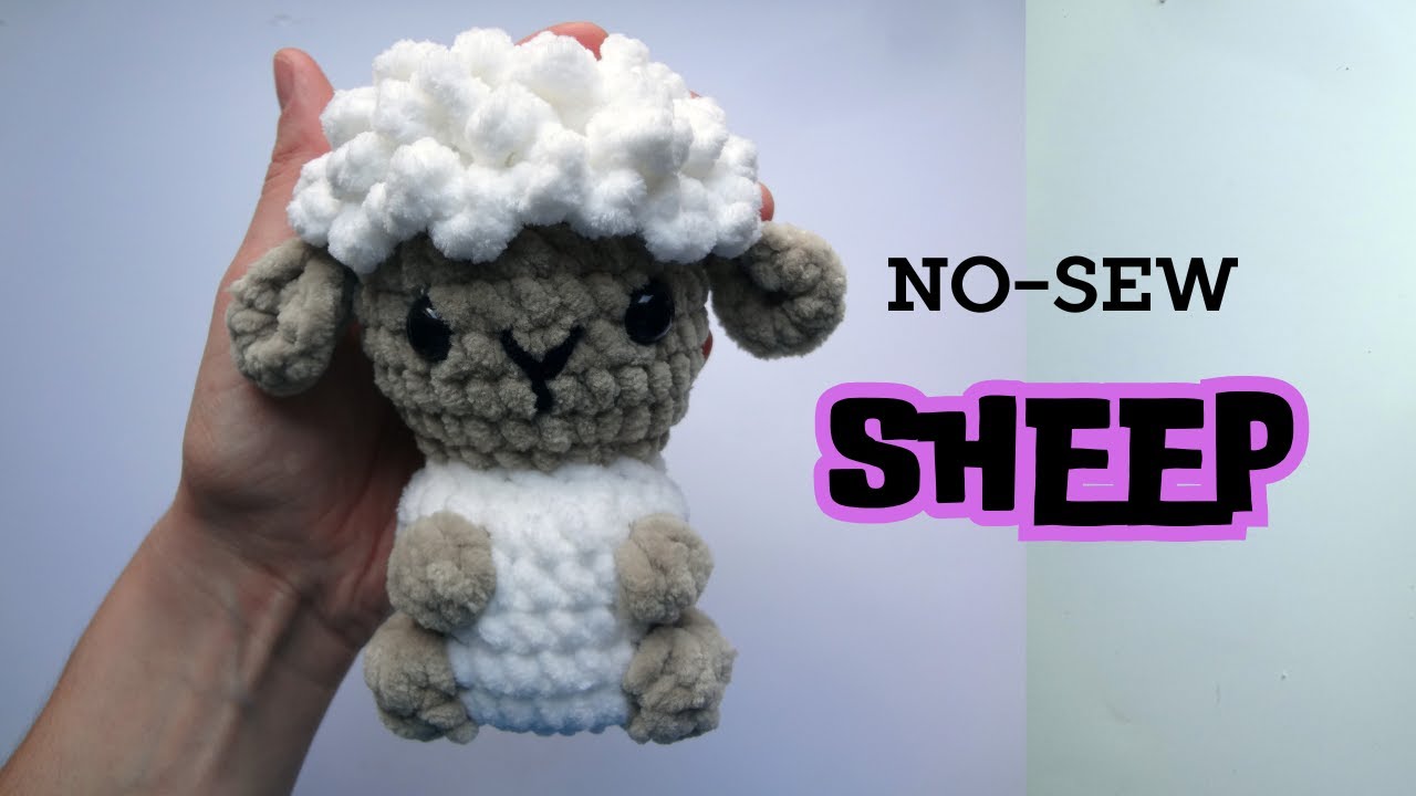How to Crochet a No-Sew Sheep Amigurumi | Cute Farm Animals Crochet Tutorial