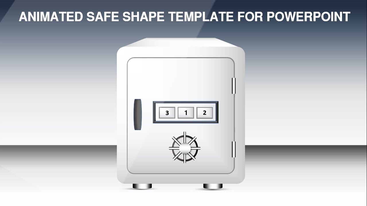 How to make safe with combination lock in PowerPoint
