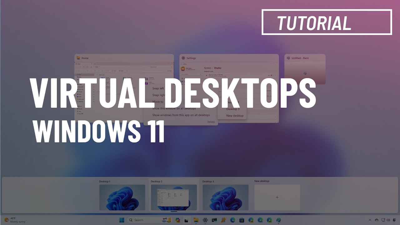 Windows 11: Get started with Virtual Desktops to boost productivity