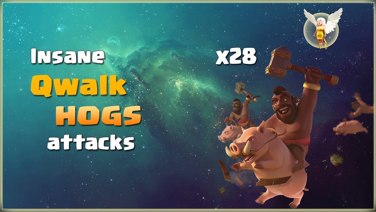 Insane QC+ 28 HOGS= Smashing Th13 Bases | TH13 Best War Strategy #140 | COC 2020 |