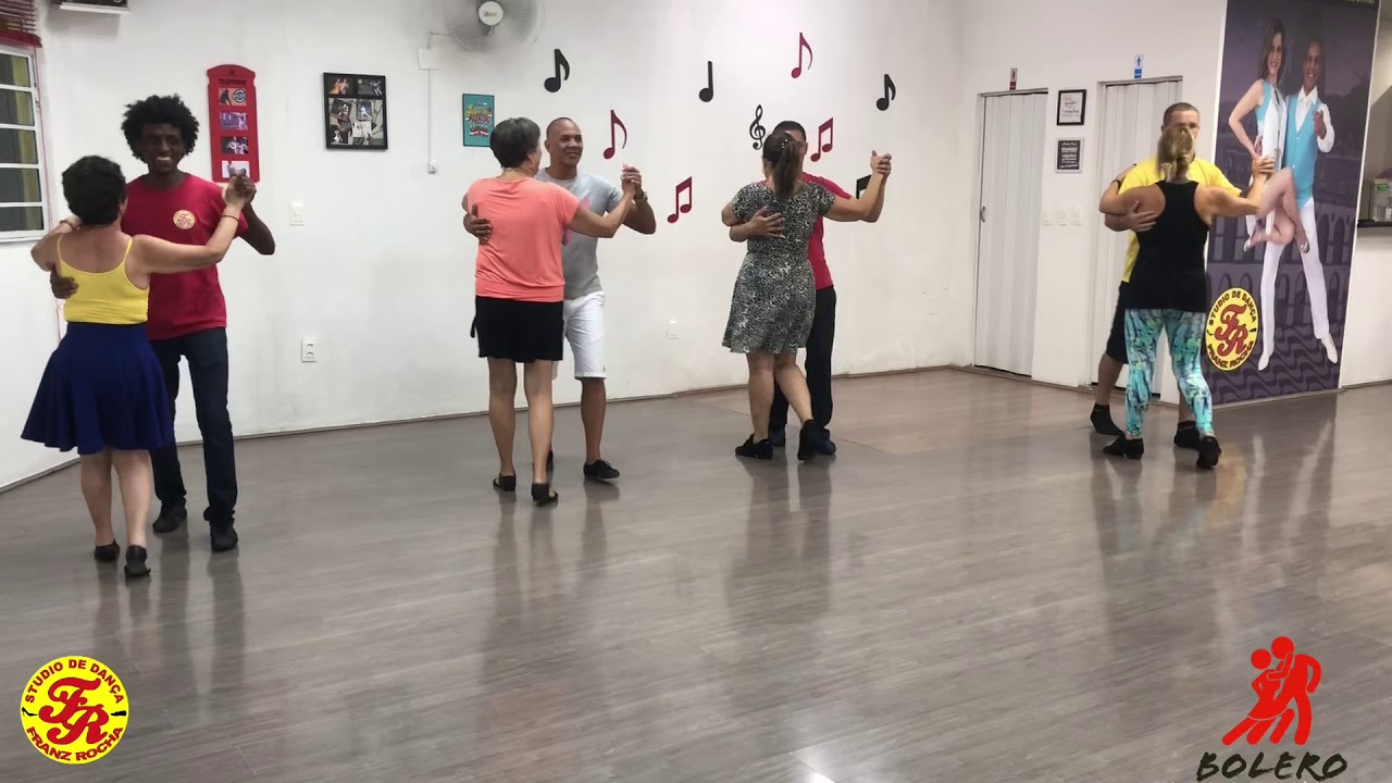 AULA DE BOLERO STUDIO DE DAN&Ccedil;A FRANZ ROCHA PASSO CHAP&Eacute;U COM TROCA DE M&Atilde;O !!!