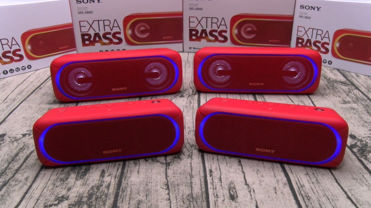 SONY XB30 vs SONY XB40 - Best Bluetooth Speakers