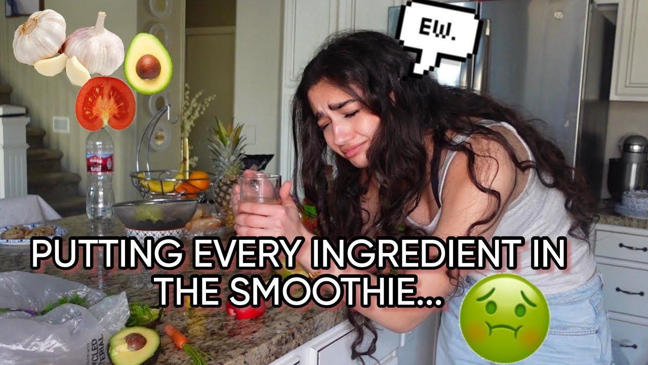 BLINDFOLDED SMOOTHIE...(THREW UP!!)