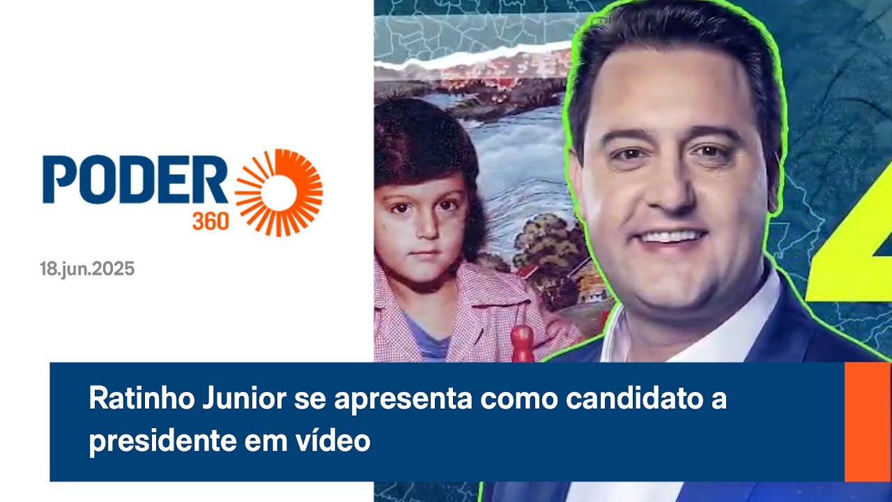 Ratinho Junior se apresenta como candidato a presidente em vídeo