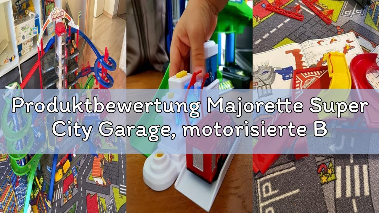Produktbewertung Majorette Super City Garage, motorisierte Bahn für Modellautos mit Parkplätzen und