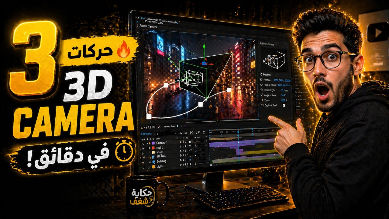 احتراف 3D Camera في دقائق! | After Effects Tutorial