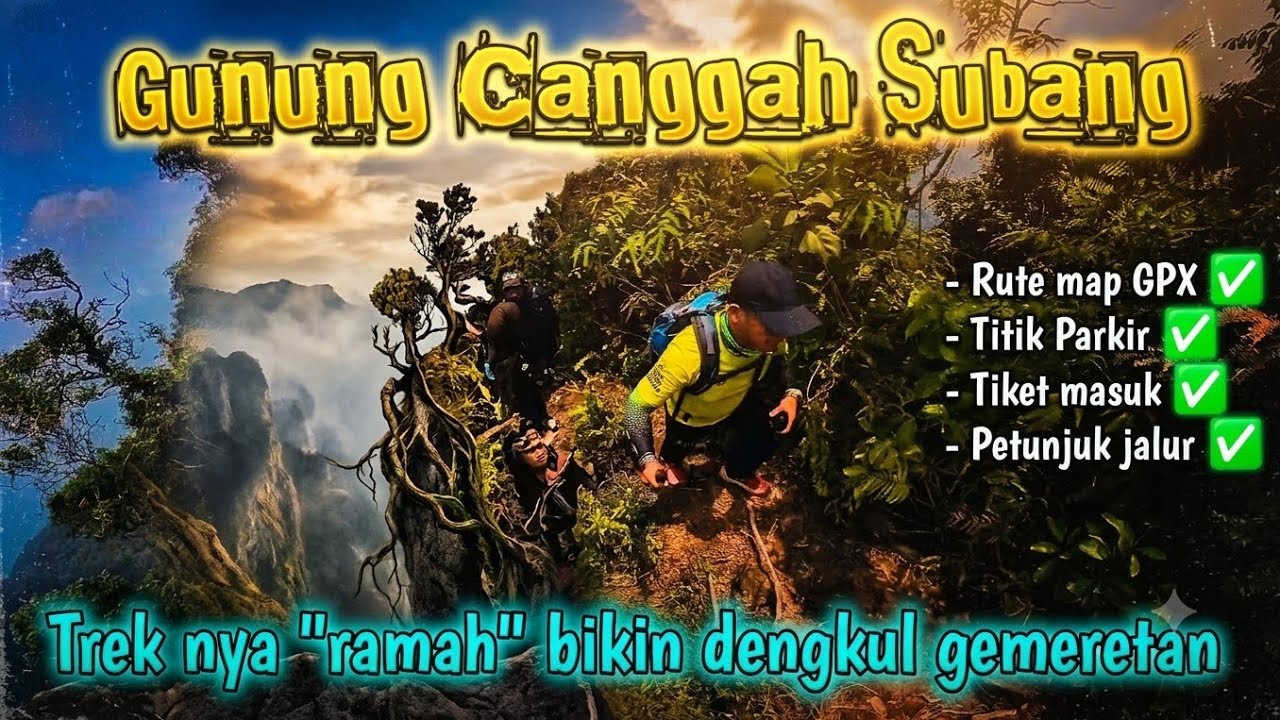 GUNUNG CANGGAH SUBANG TERBARU, FREE MAP GPX