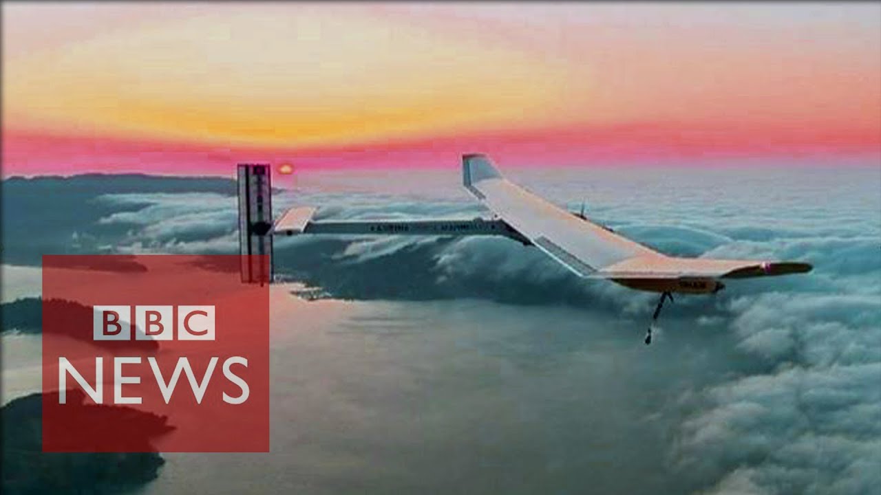 Solar-powered plane set for global flight