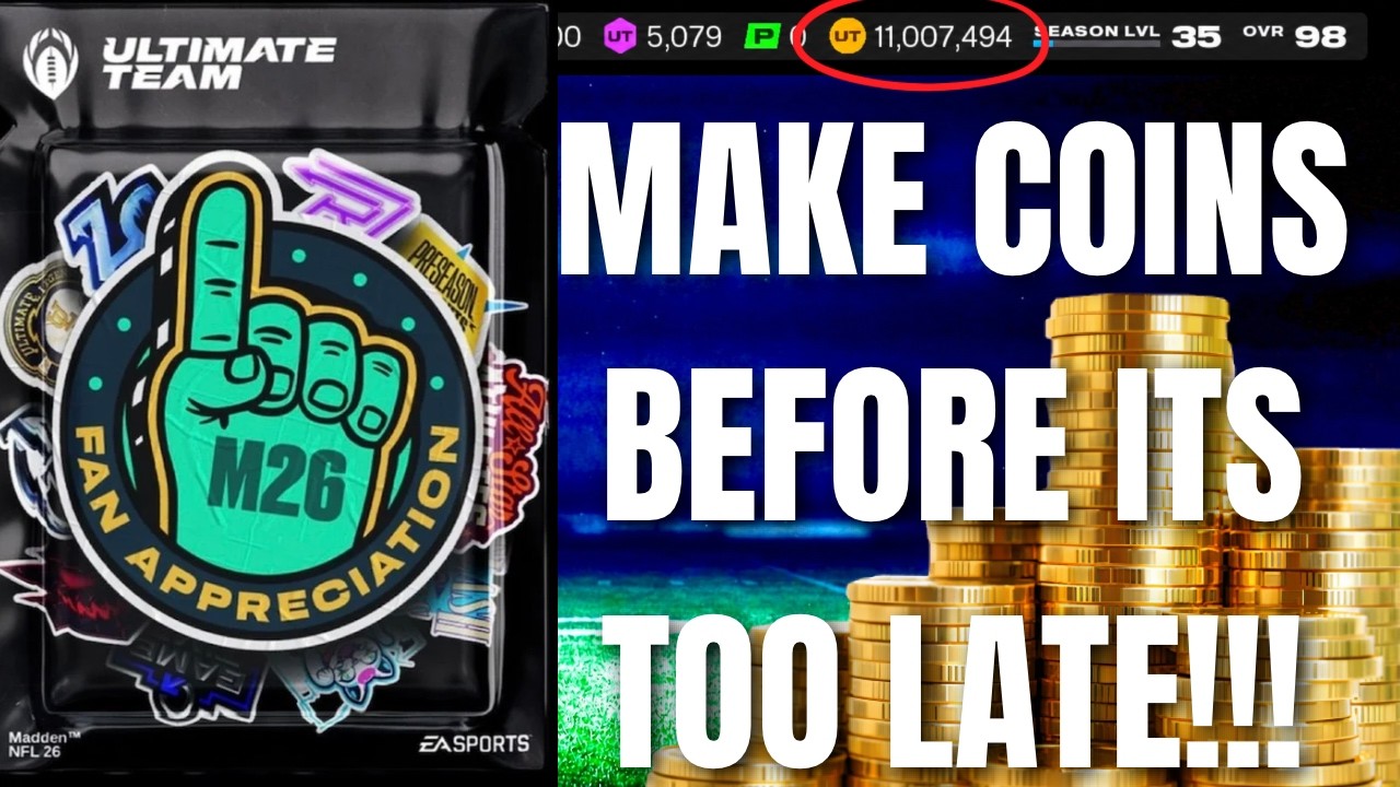 THE BEST COIN MAKING METHOD IN MADDEN 26 ULTIMATE TEAM!