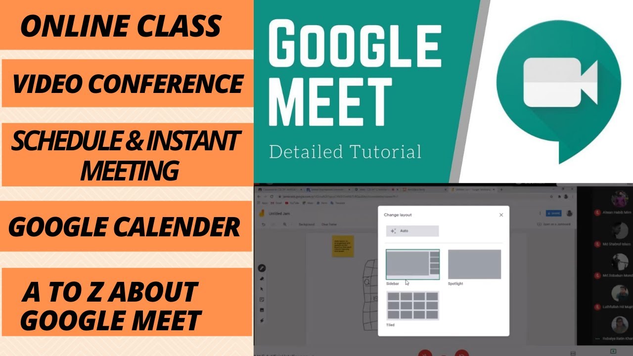 How To Use Google Meet Bangla || Google Meet A to Z || Google Meet Bangla  2020