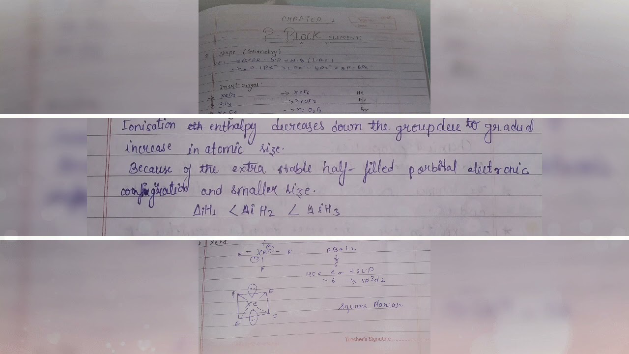 Chemistry/class 12//the p-block element//notes