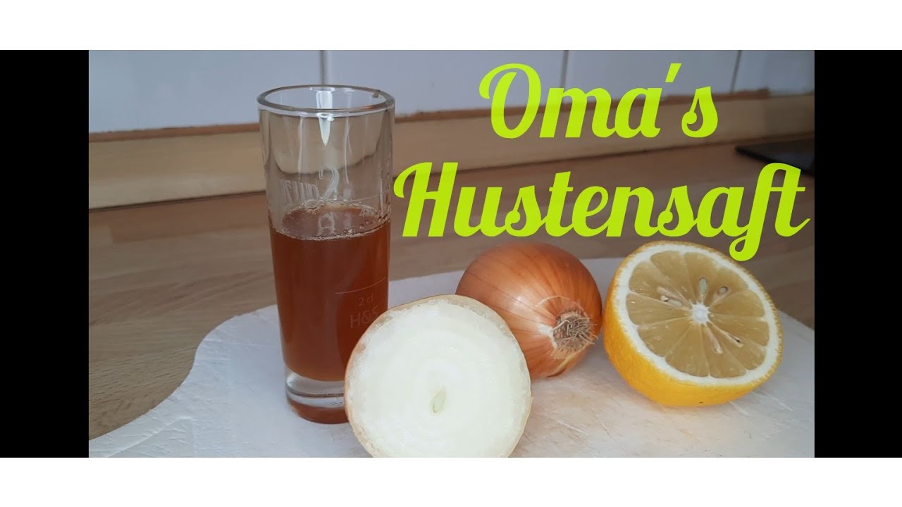 Oma 's Hustensaft selber machen. altes Hausmittel, gut für den Hals hilft gegen Husten
