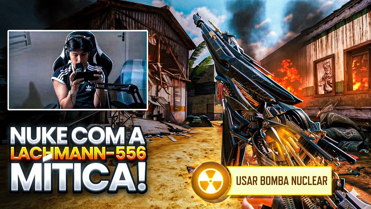 MEU PRIMEIRO NUKE COM A LACHMANN-556 MÍTICA DO COD MOBILE!