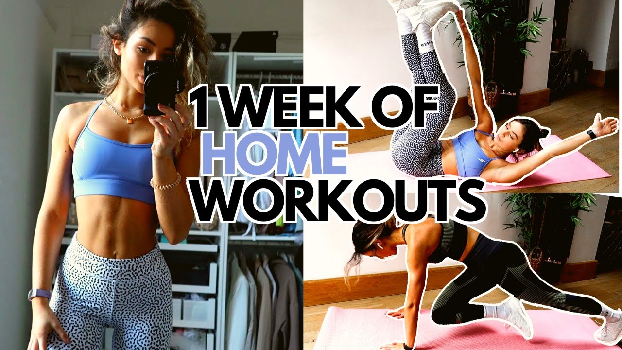 Full Week of HOME WORKOUTS | Lose fat & get fitter *FREE download*