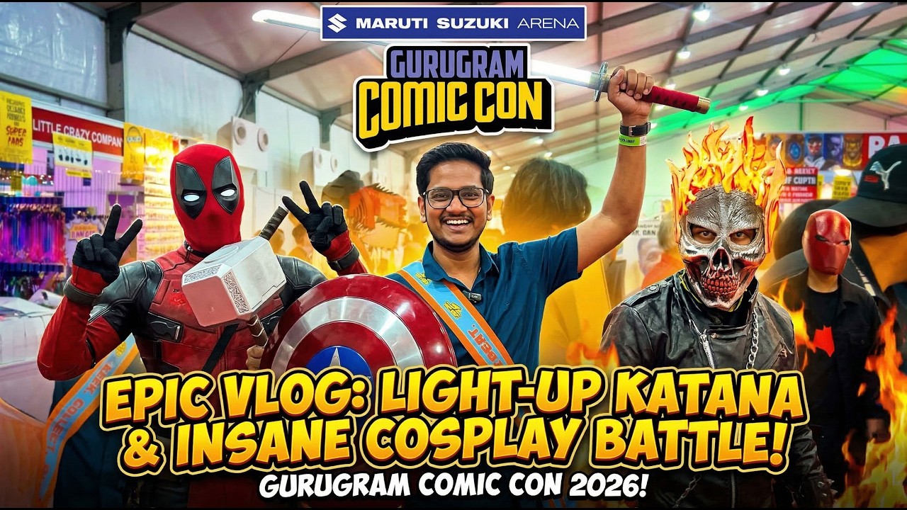 Comic Con Gurugram 2026 Day 1 (14th March 2026) | Full Vlog 🤯