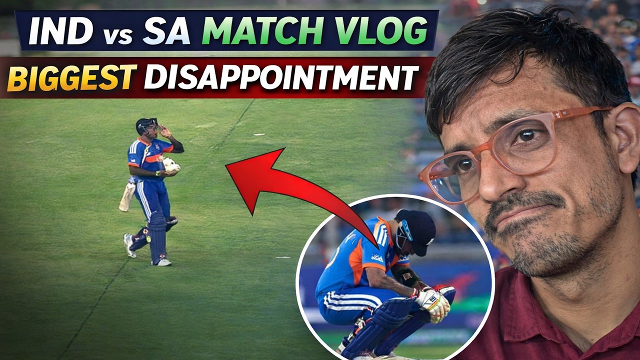 🚶😔 First time I left the stadium before its over- INDIA vs South africa Super 8 Ahmedabad Match vlog