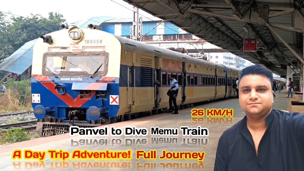 Panvel To Diva Full Journey | Diva To Panvel Memu Train Journey | Maharashtra | Mumbai 😊