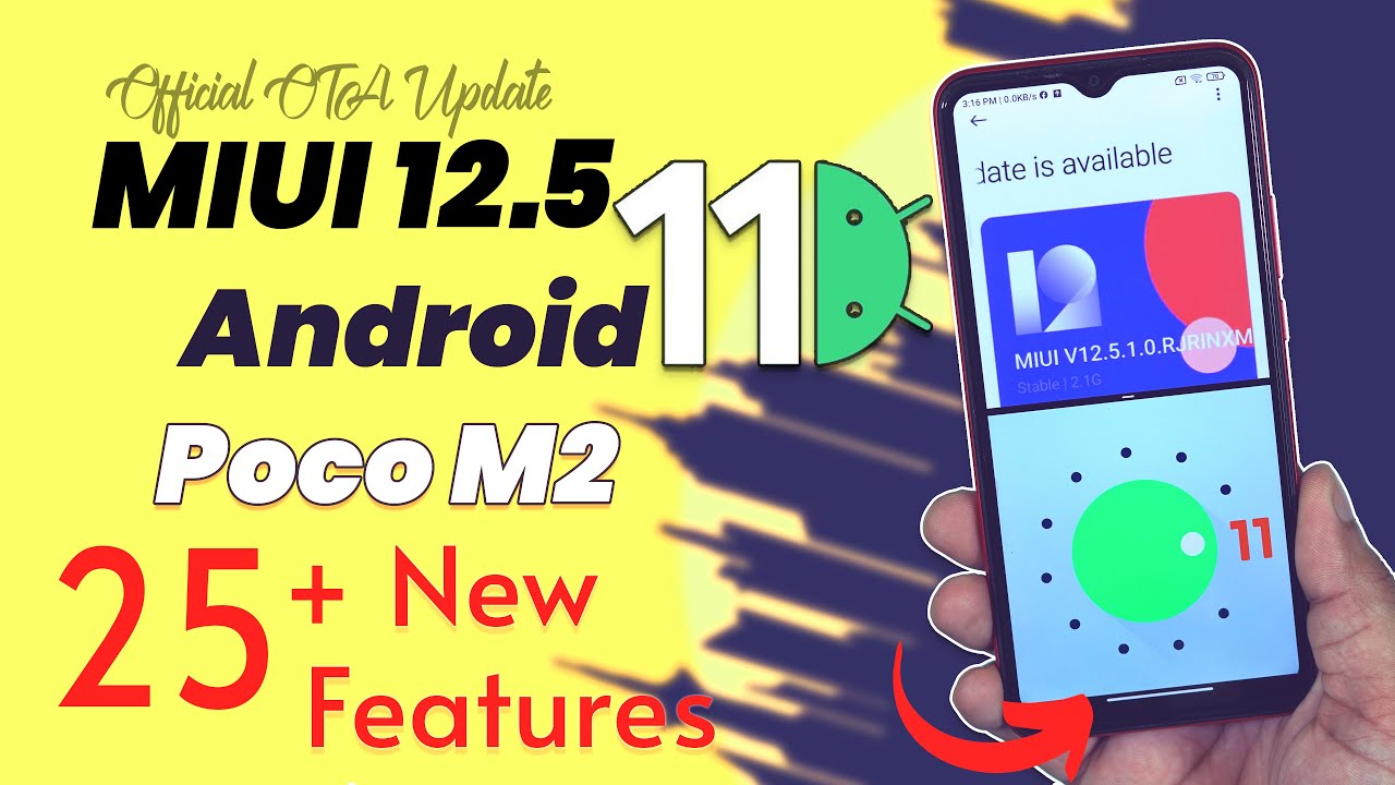25+ New Features | Poco M2 Official Android 11 MIUI 12.5 Review | MIUI 12.5 Android 11 for Poco M2