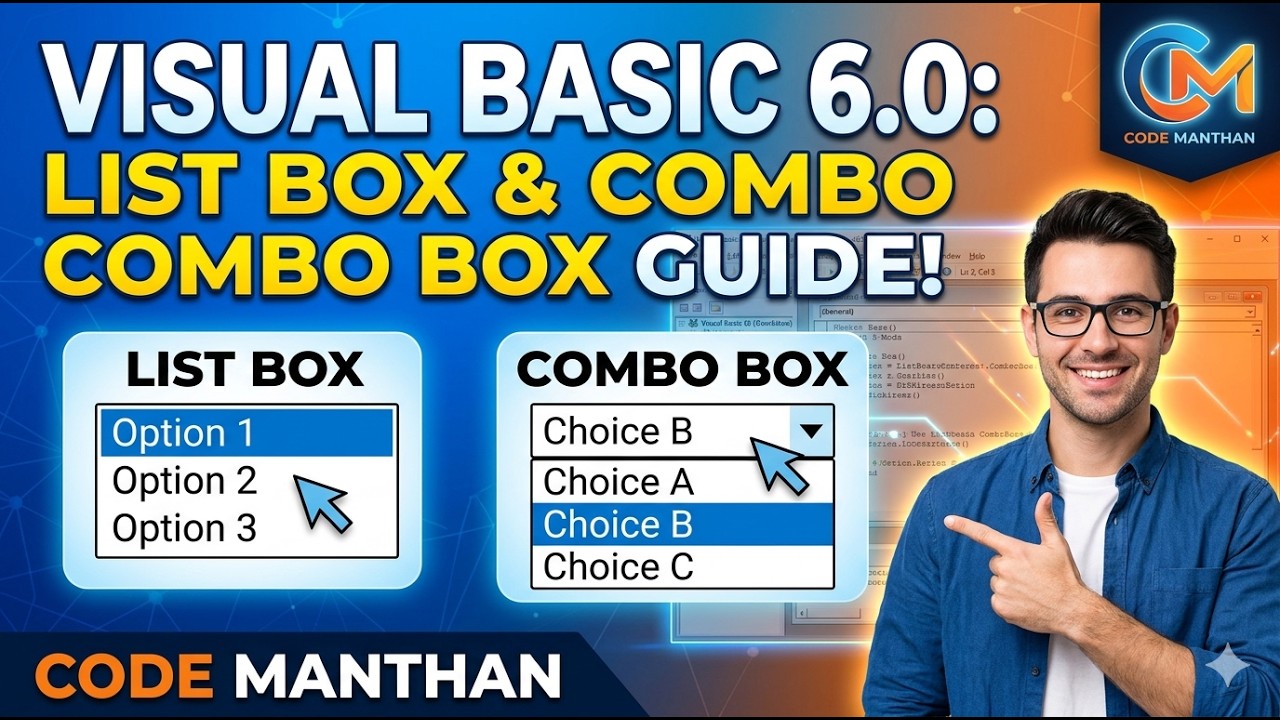 VB6 Practical : 07 List box and Combo box