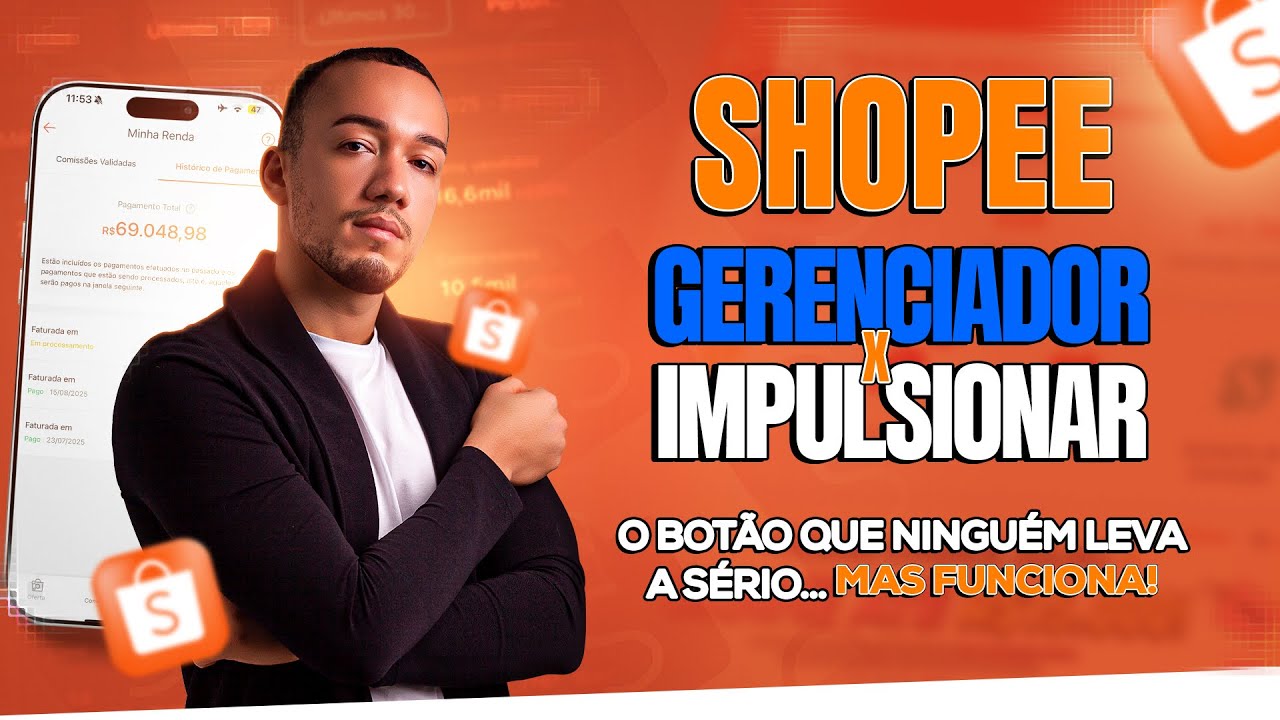 Gerenciador vs Impulsionar: Qual realmente vende na Shopee? (Testado e Provado)