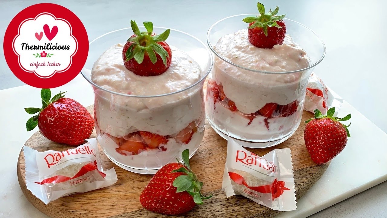 Erdbeer-Raffaello-Dessert 🍓 Thermomix® TM5/TM6