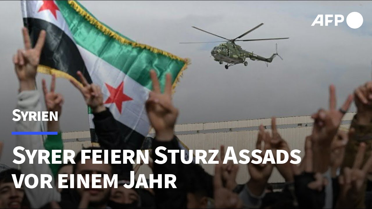 Syrer feiern Sturz Assads vor einem Jahr | AFP