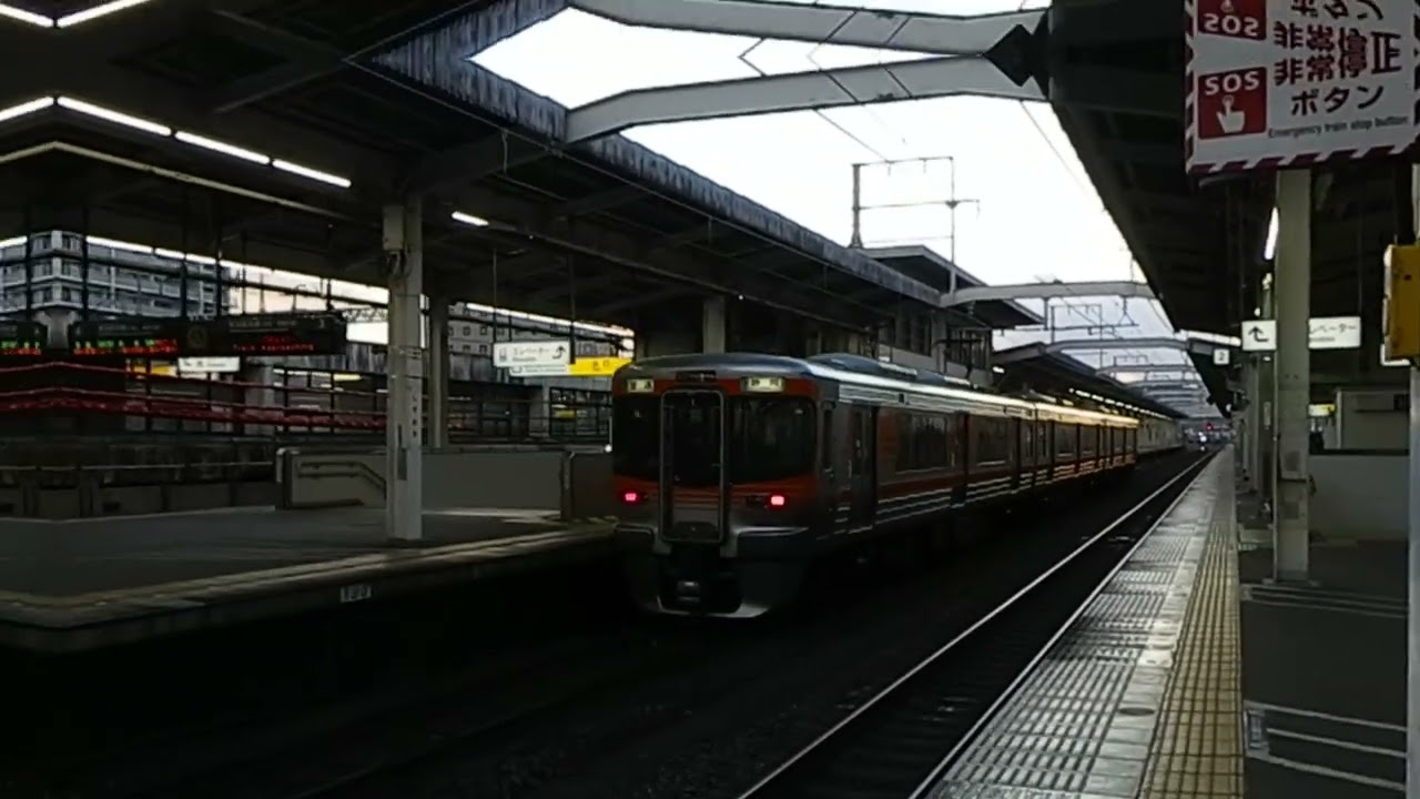 【JR東海道線】 313系8000番台S4編成 普通 静岡止まり 静岡到着