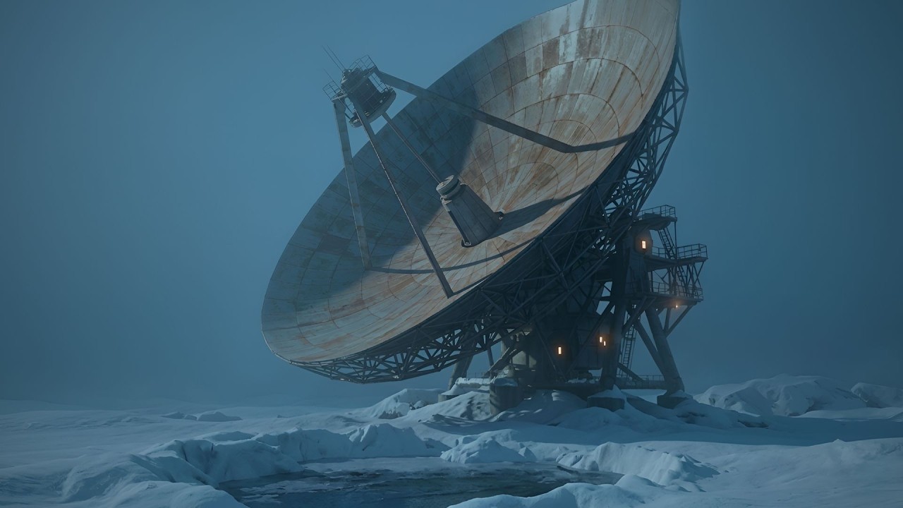 Arctic Observatory: Howling Winds & Frozen Machinery | Dark Isolation Ambience