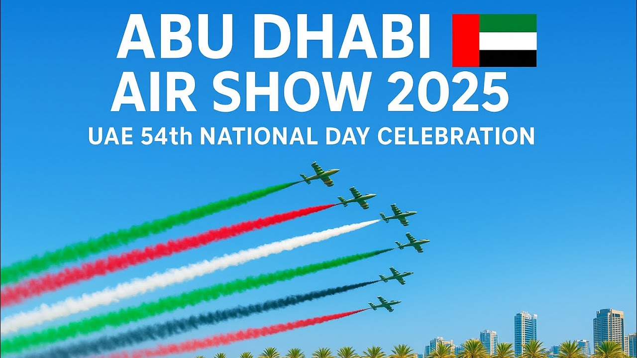 Abu Dhabi Air Show 2025 🇦🇪 | UAE 54th National Day Celebration