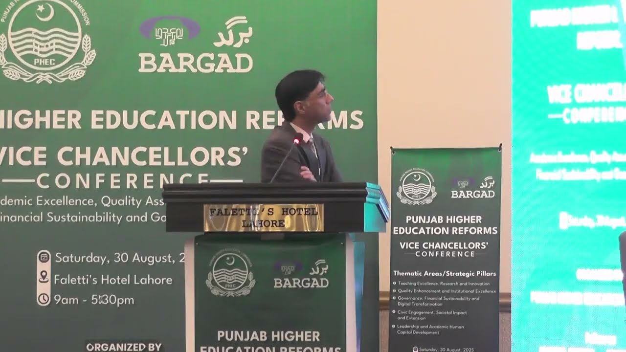 Prof. Dr. Moeed Yousaf, VC Beaconhouse National University, Lahore at VC’s CONFERENCE 2025