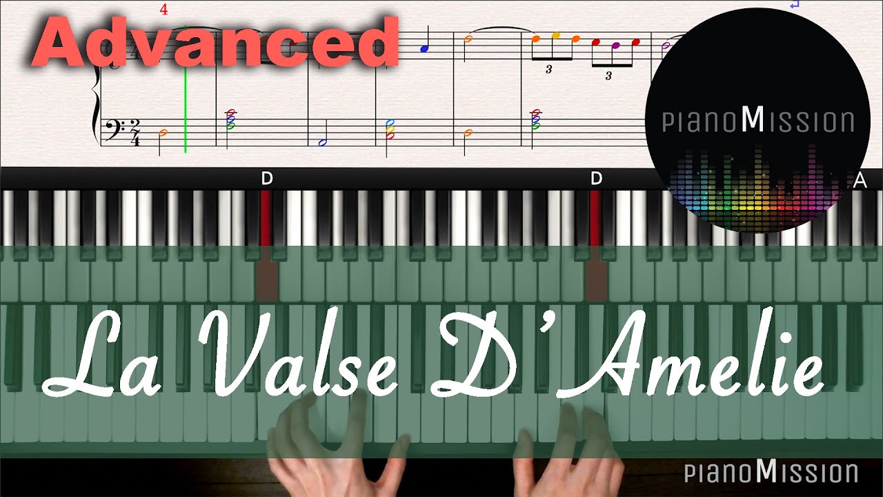 [Real Piano Tutorial]LA VALSE D'AMELIE with Follow-Up Tutorial