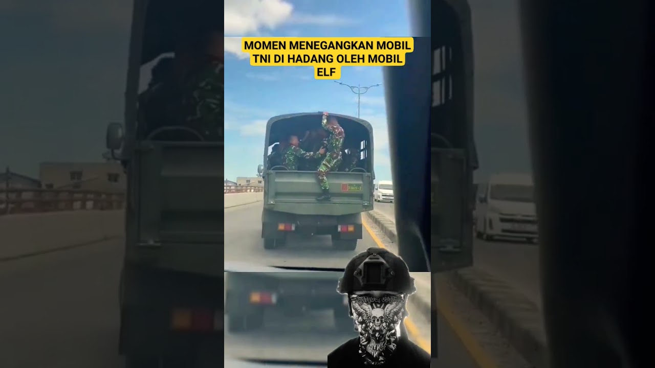 MOMEN MENEGANGKAN MOBIL TNI DI HADANG MOBIL ELF SIPIL #shorts #short #komando #tni #storytelling