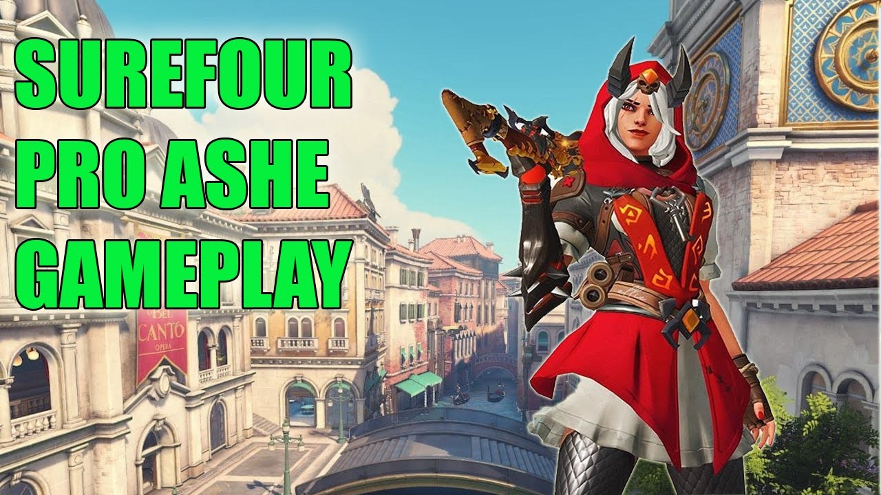 SUREFOUR PRO ASHE GAMEPLAY - GRAND MASTER OVERWATCH SEASON 22