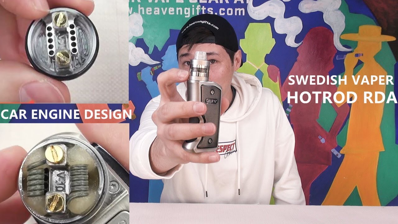 Swedish Vaper HotRod 24mm RDA | Car ENGINE Design and Great Performance