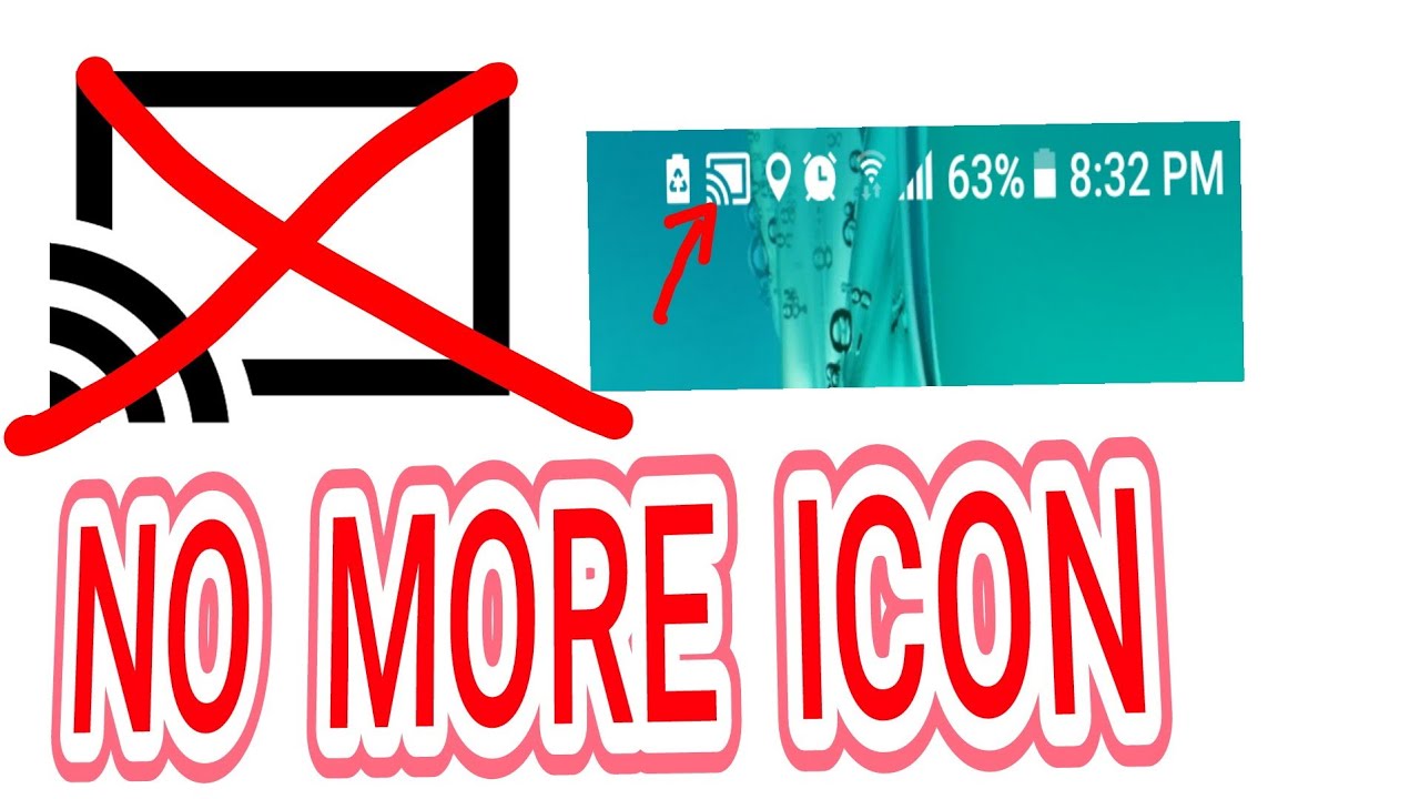 Remove Screen recording Icon From Status Bar ....How to remove cast screen/screen recording Icon