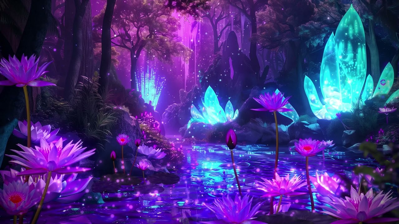 Magical Night 💜 Tranquil Deep Sleep Music 🎵 Fall Into a Peaceful Sleep