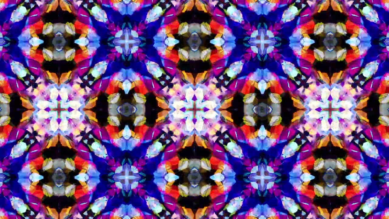 [4K] Music Instrumental Colorful Stained Glass - Full 3 Hours