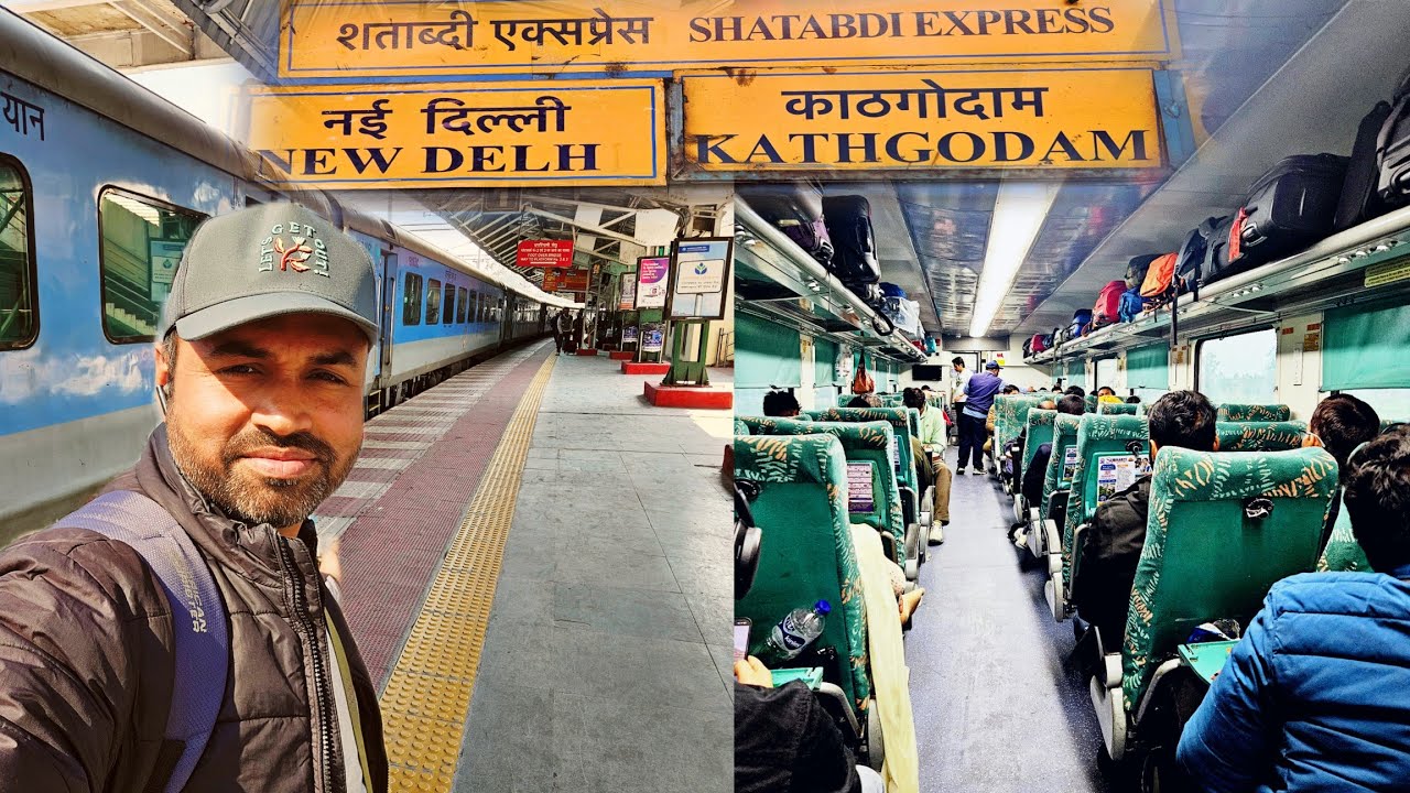12039(काठगोदाम-दिल्ली शताब्दी एक्सप्रेस) ऑटोमैटिक दरवाज़े देखकर हैरान 😲 | खाना, क्लीनिंग, रिव्यू