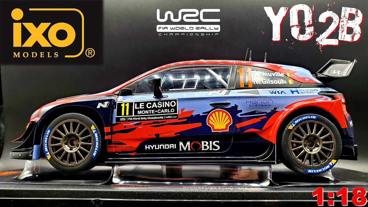 IXO Models &bull; Diecast 1:18 WRC Hyundai i20 T.Neuville / N.Gilsoul Monte-Carlo 2020 - Yo2B Production